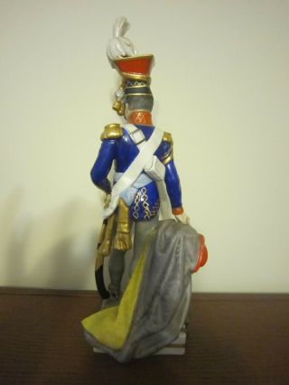 Frankenthal Wessel Porcelain Napoleon Soldier - Russian Ulan Officer 1815 3