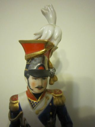 Frankenthal Wessel Porcelain Napoleon Soldier - Russian Ulan Officer 1815 4