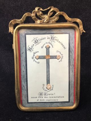 Croix Reliquaire Ancien Antique French Reliquary Relics Cross