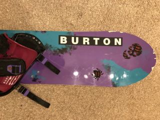 CLASSIC BURTON AIR 6.  1 SNOWBOARD,  160cm,  1992 VINTAGE Purple Burton Flex,  BAG 5