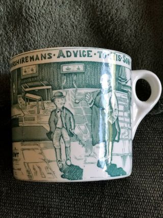 Vintage Crown Devon Yorkshireman’s Advice To His Son Mug England Green