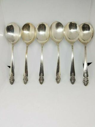 Vintage Oneida Prestige Distinction Silverplate Soup Spoons