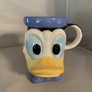 Vintage Disney Donald Duck Coffee Mug Made In Japan