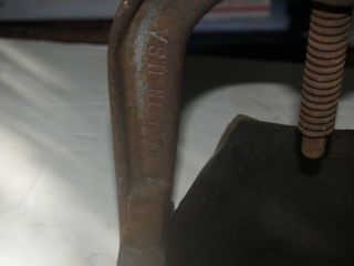 Vintage Cast Iron Hydrosole Press Cobler Shoe Sole Repair machine Paragon 5