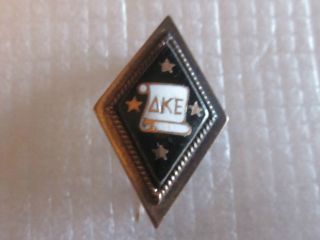 Antique Year 1900 14k Solid Gold Delta Kappa Epsilon Fraternity Pin Badge