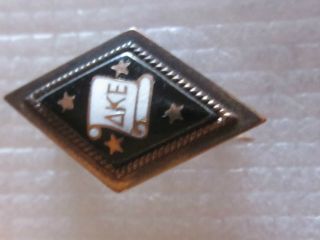Antique Year 1900 14k Solid Gold Delta Kappa Epsilon Fraternity Pin Badge 3