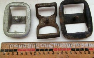 3 - Vintage Conway Buckles - Different Styles