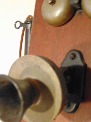 Antique Stromberg Carlson BB - 12 Rochester NY Oak Wood Wall Telephone Hand Crank 3