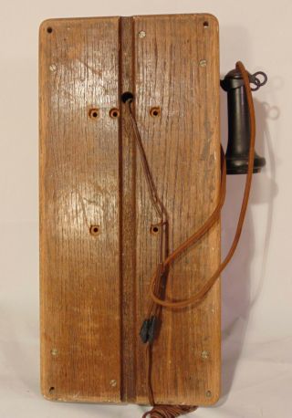 Antique Stromberg Carlson BB - 12 Rochester NY Oak Wood Wall Telephone Hand Crank 5