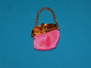 Vintage Barbie Pink Gold Premier Purse 1596 Jc Penney Excl All The Trimmings