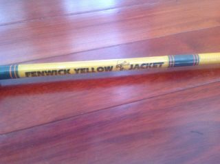 Vintage Fenwick Yellow Jacket Fishing Casting Rod Kc72m 6 