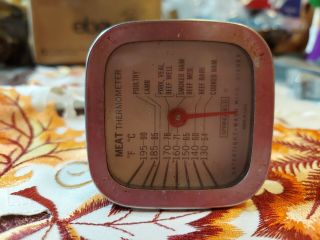Vintage Springfield Meat Thermometer Watertight U.  S.  A.  Chrome Stainless 1950 
