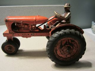 Antique Arcade Allis Chalmers Wc Cast Iron Toy Tractor