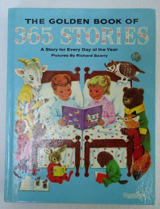 The Golden Book Of 365 Stories Richard Scarry 1981 Hardcover Vintage