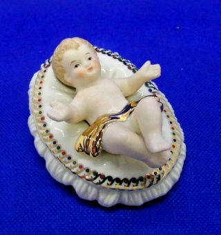 Vintage Bon Ton Baby Jesus Replacement For Jade Porcelain Holy Family Nativity