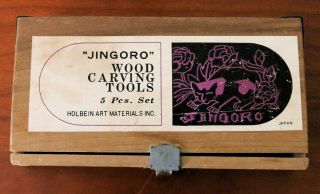 Vintage Jingoro Wood Carving Tools 5 Piece