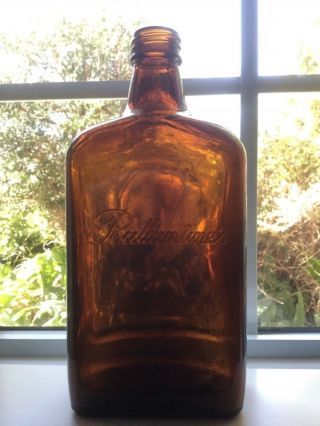 Vintage Embossed “ballantine’s” Liquor Bottle