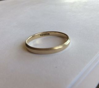 Vintage Antique Very Dainty Ladies 14k Yellow Gold Wedding Band Or Ring