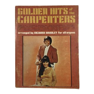 Vintage Golden Hits Of The Carpenters Sheet Music And Song Book 1970 For Organs