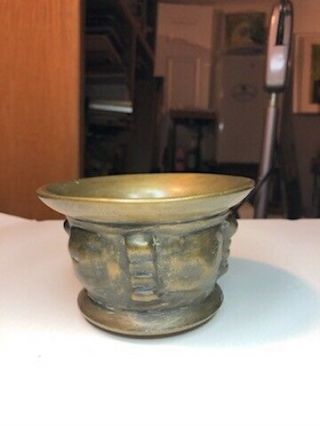 Antique & Or Ancient Chinese Or Asian Or Italian Etc.  Bronze Mortar Bowl