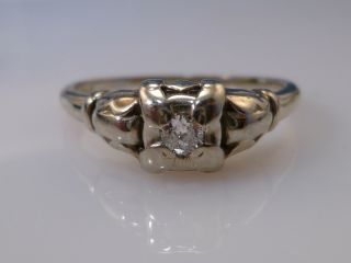 Antique Art Deco Diamond Ring 14k Gold