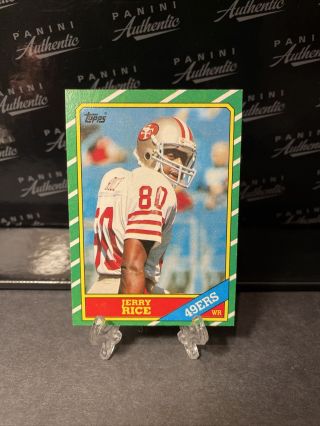 1986 Topps - Jerry Rice (rc) - Rookie - San Francisco 49ers