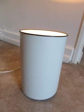 Vtg 70s 80s Cylindrical Cylinder Desk Table Accent Lamp Space Age Modern Minimal