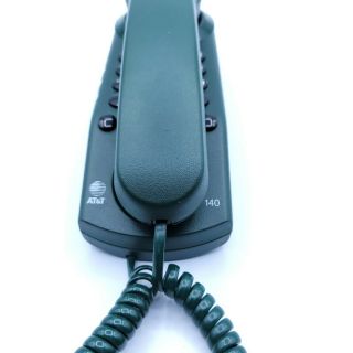 Vintage At&t Design Line 140 Corded Landline Telephone Desk Or Wall Green Rare