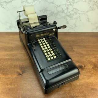 Antique Burroughs Mechanical Adding Machine Class - 3 Calculator 3 - 869410