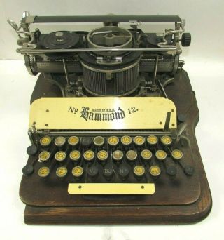Antique Hammond No.  12 Circular Typewriter For Restoration