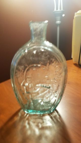 Antique Washington Eagle Historical Flask,  1800 