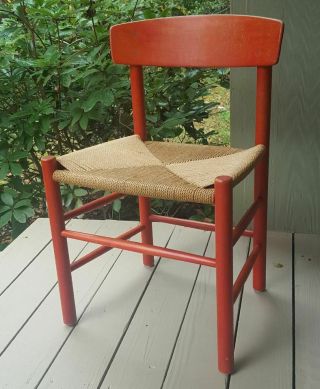 Borge Mogensen Fdb Mobler J39 Dining Chair Danish Red Tone Stain As - Is 5 Avail