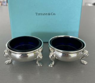 Tiffany & Co.  England Made Sterling Silver Set Of Master Salt Cellars