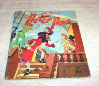 Rare Old Vintage Cozy Corner Book Walt Disney Peter Pan 1952