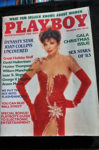 Playboy - December,  1983 Back Issue Joan Collins