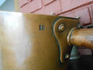 Antique French Heavy Gauge Copper Pot With Spout