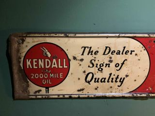 Antique KENDALL TIN Advertising Sign 181 x 30 cm 2
