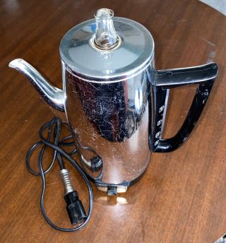 Vtg Ge General Electric 9 Cup Coffee Percolator Pot Maker Immersible A2p15