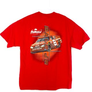 Vintage Chase Authentics Budweiser Dale Earnhardt Jr NASCAR 8 T - Shirt Size XL 2