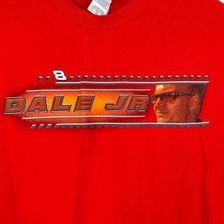 Vintage Chase Authentics Budweiser Dale Earnhardt Jr NASCAR 8 T - Shirt Size XL 3