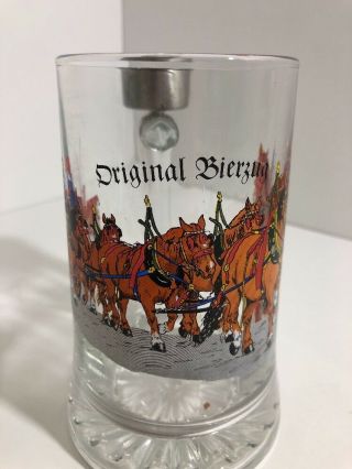 Vintage Beer Stein & Shot Glass In One Bierzug Made In Germany 6 Inches