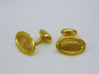 Antique 14k Gold Art Deco Cuff Links Cufflinks - 7 Grams