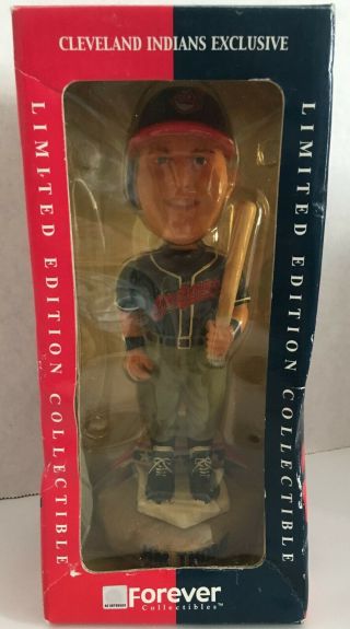 Vintage Jim Thome Cleveland Indians Forever Collectible Bobble Head Chief Wahoo