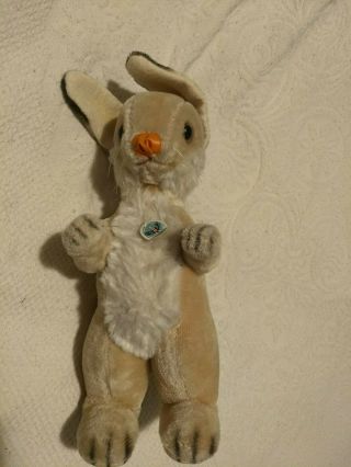 I Maruei Toys Tokyo Japan Stuffed Rabbit 12 Inch Plush Light Brown Has Tag