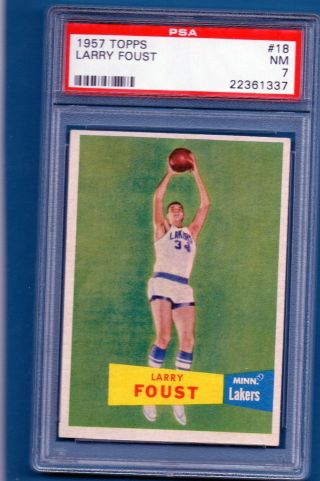 Vintage - 1957 Topps Basketball 18 Larry Foust (psa 7)