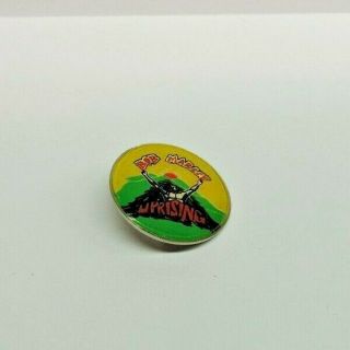 Vintage Bob Marley Uprising Rock Lapel Jacket Pin 1 " 1980 