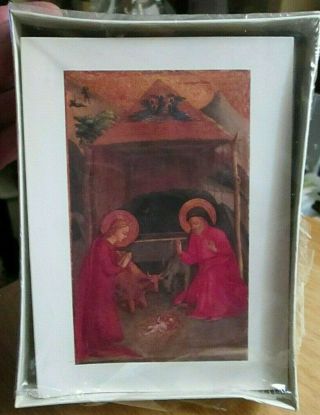 Box 20 Vtg Mpls Institute Of Arts Fra Angelico The Nativity Blank Greeting Cards
