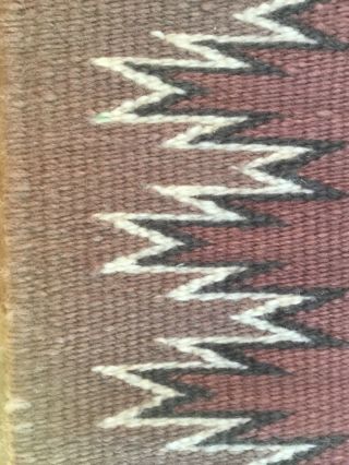 Antique Navajo Rug Saddle Blanket Native American Indian Weaving Rug 33” x 24” 6