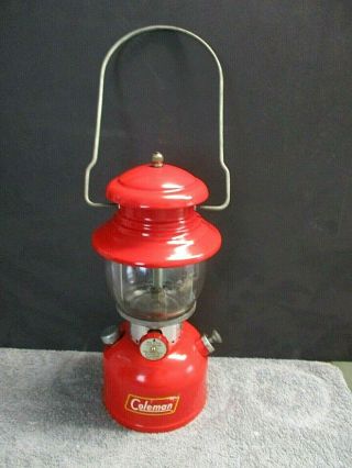 Vintage Coleman Single Mantle Gas Lantern Model 200a - 1957