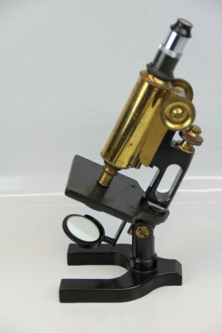 Antique Spencer Lens Co Microscope Brass Black Early 1900 